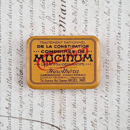 Box of "Mucinum Tablets", Constipation