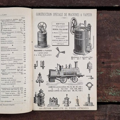 Ancien catalogue illustré « Lumière électrique - Piles Radiguet » - Vers 1890