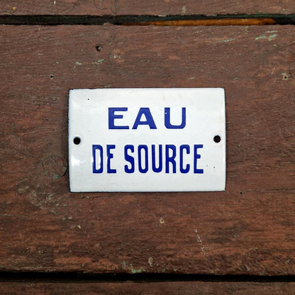 Enamel sign "Spring water"
