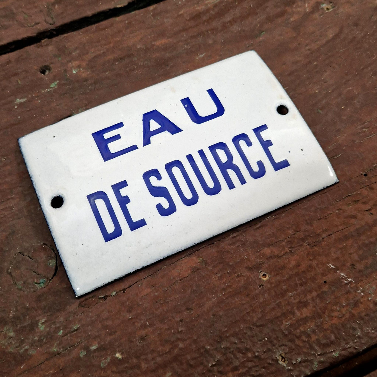 Enamel sign "Spring water"