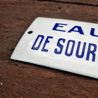 Enamel sign "Spring water"