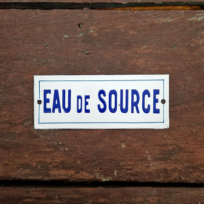 Rectangular enamel sign "Spring Water"