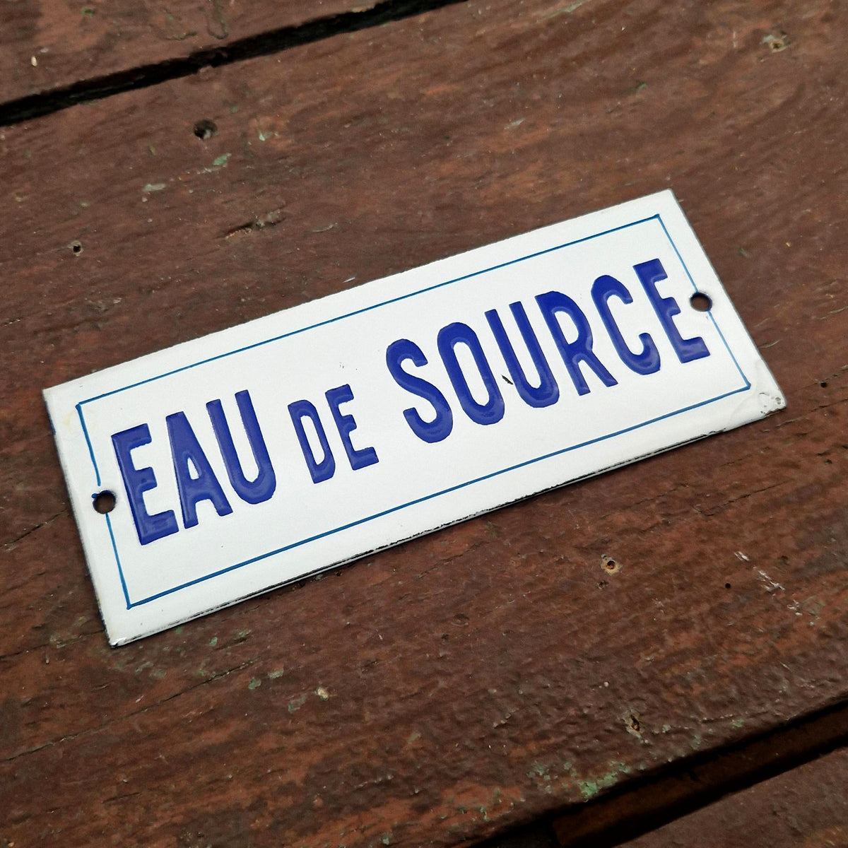 Rectangular enamel sign "Spring Water"