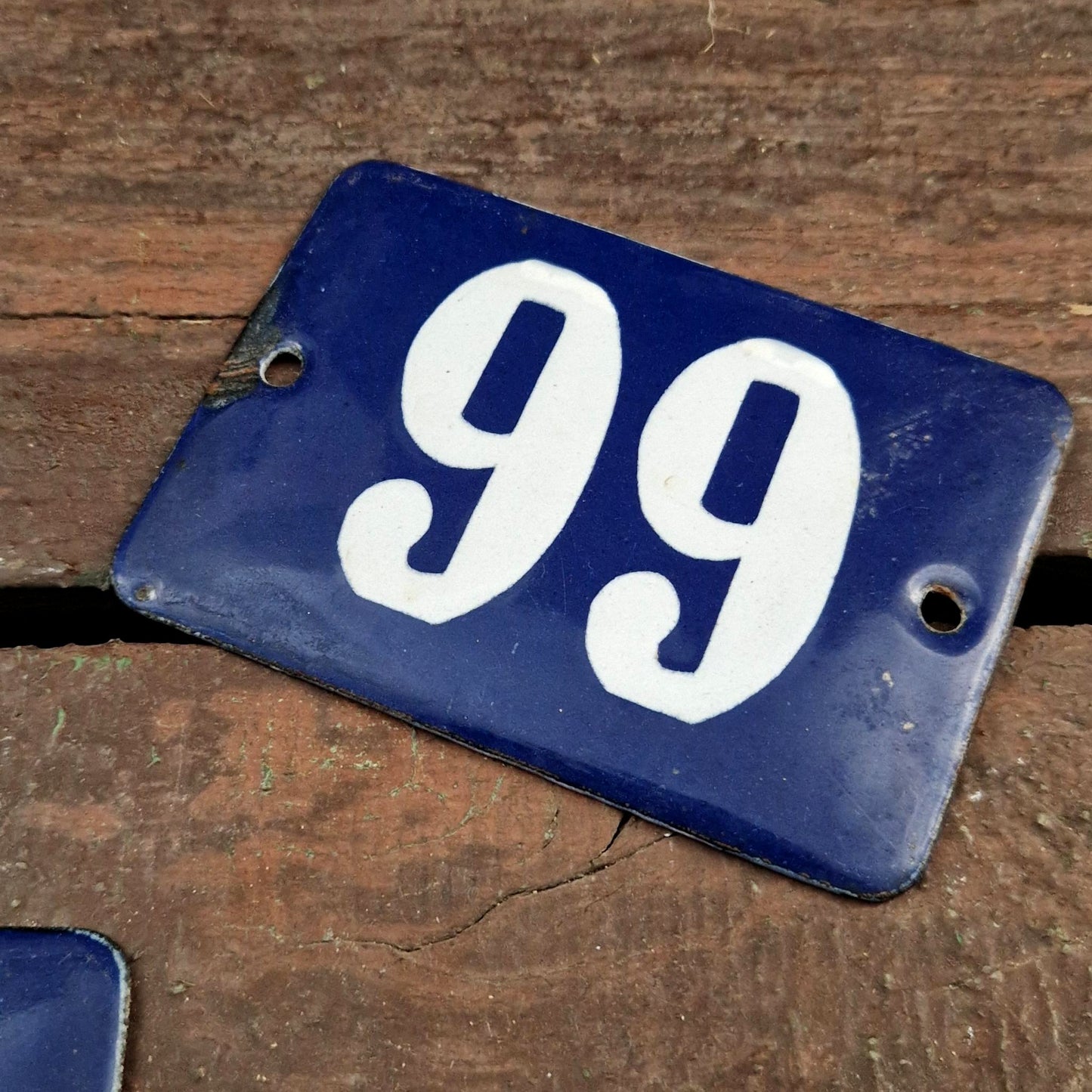Antique enamel plaques "House No."