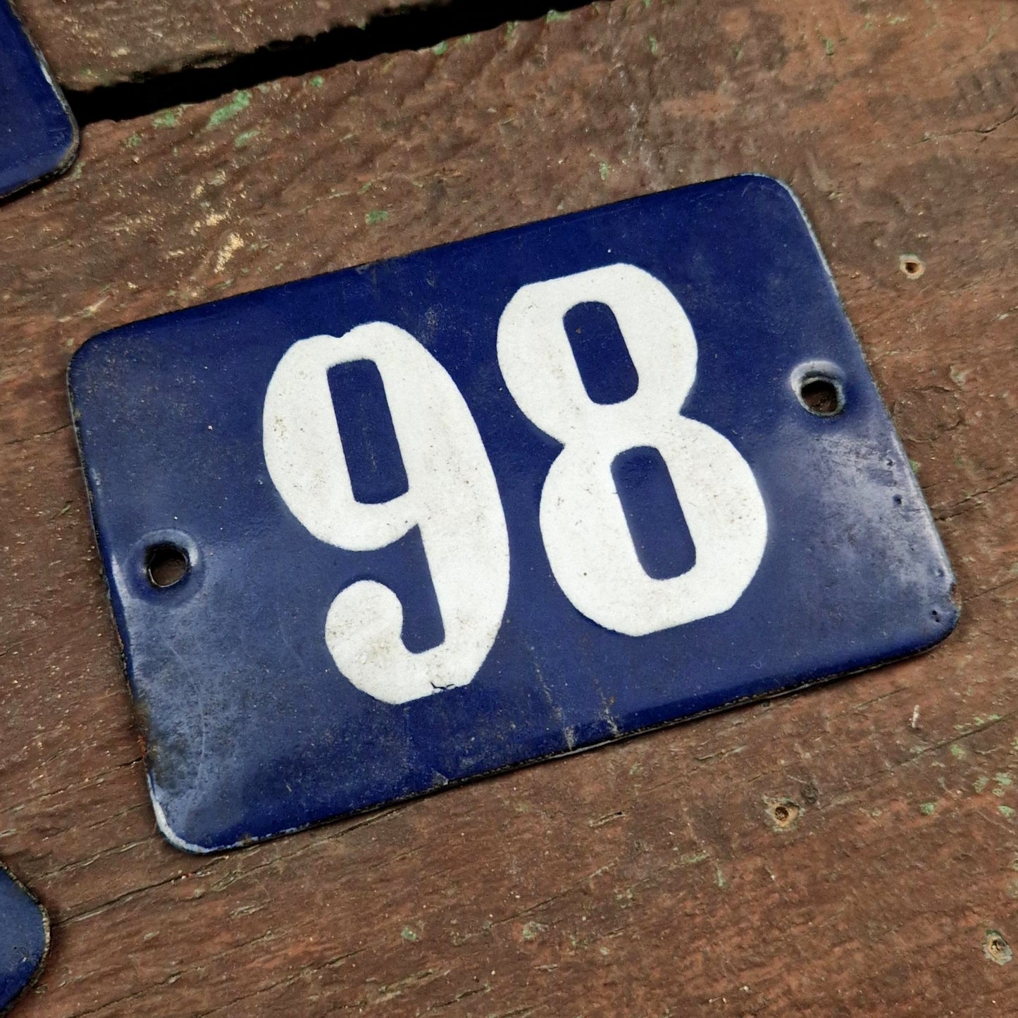 Antique enamel plaques "House No."