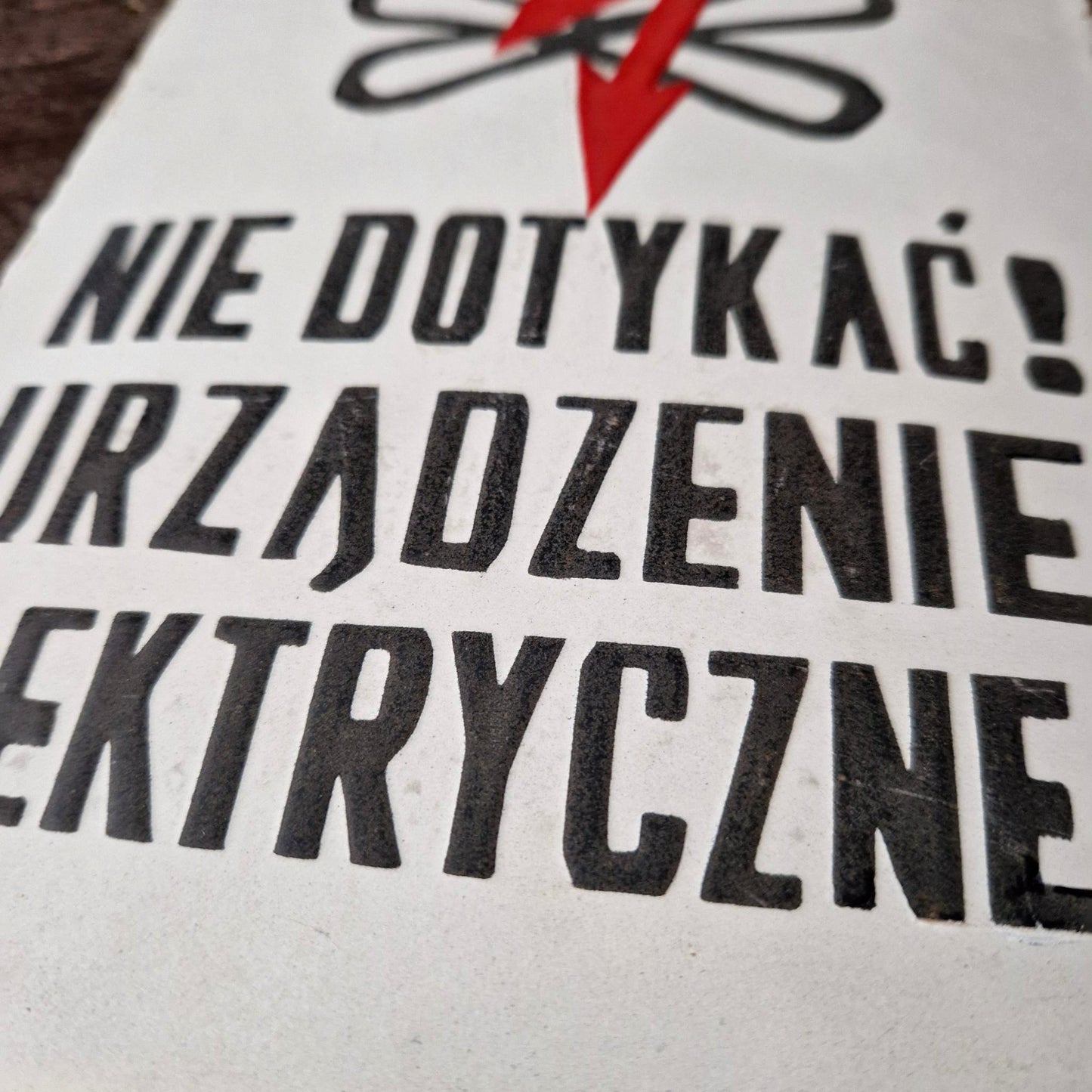 Enamel sign "Danger - Skull", Circa 1950