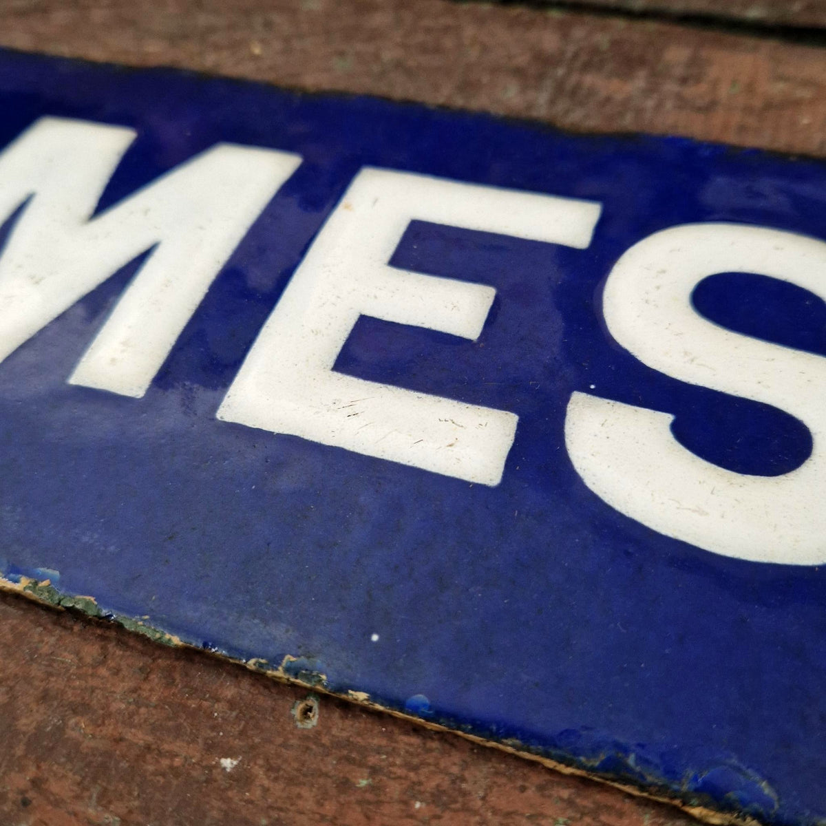 Blue enamel sign "LADIES", Circa 1930-1940