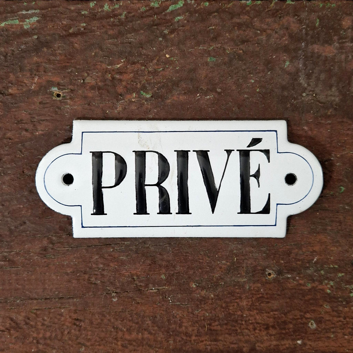 Old enamel sign "PRIVATE"