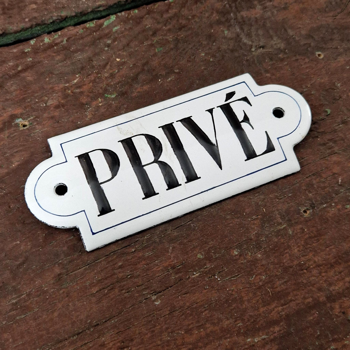 Old enamel sign "PRIVATE"