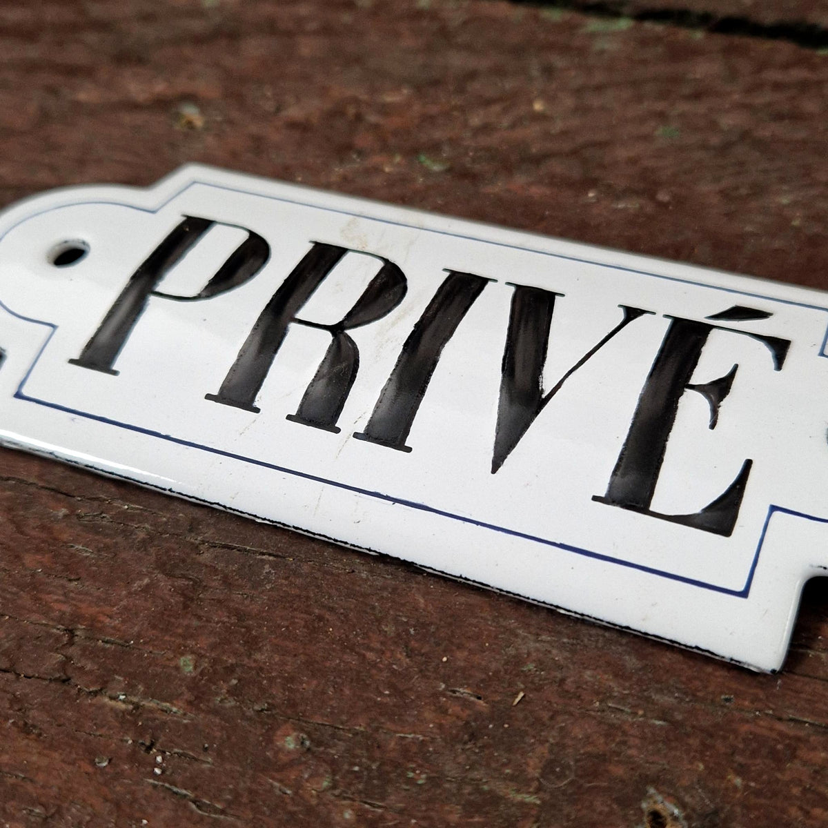 Old enamel sign "PRIVATE"