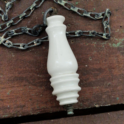 Tirette ancienne en porcelaine « TIREZ »