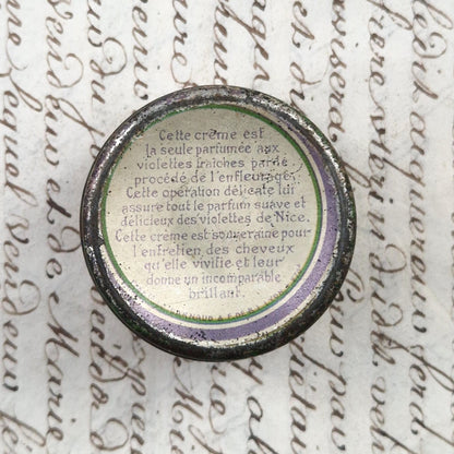 Rare box of "Crème aux Violettes de Nice"