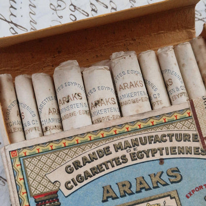 Vintage "Araks" cigarette box, Alexandria