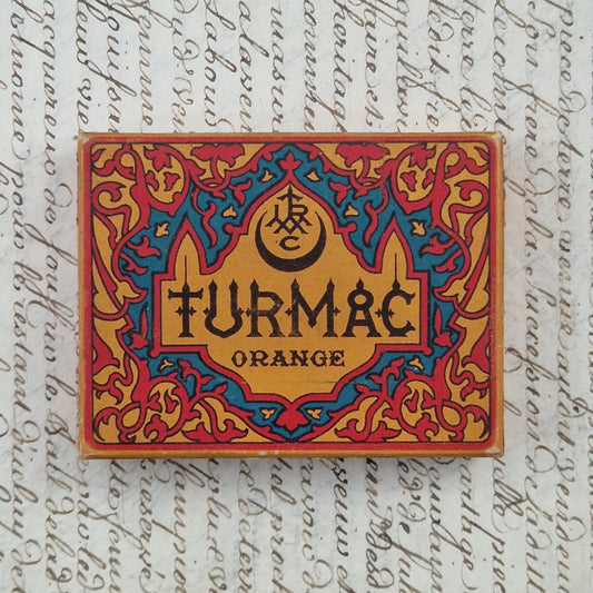 Vintage "Turmac Orange" cigarette box