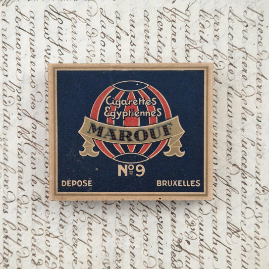 Complete box of Egyptian cigarettes "MAROUF No. 9".