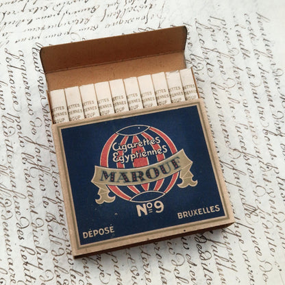 Complete box of Egyptian cigarettes "MAROUF No. 9".