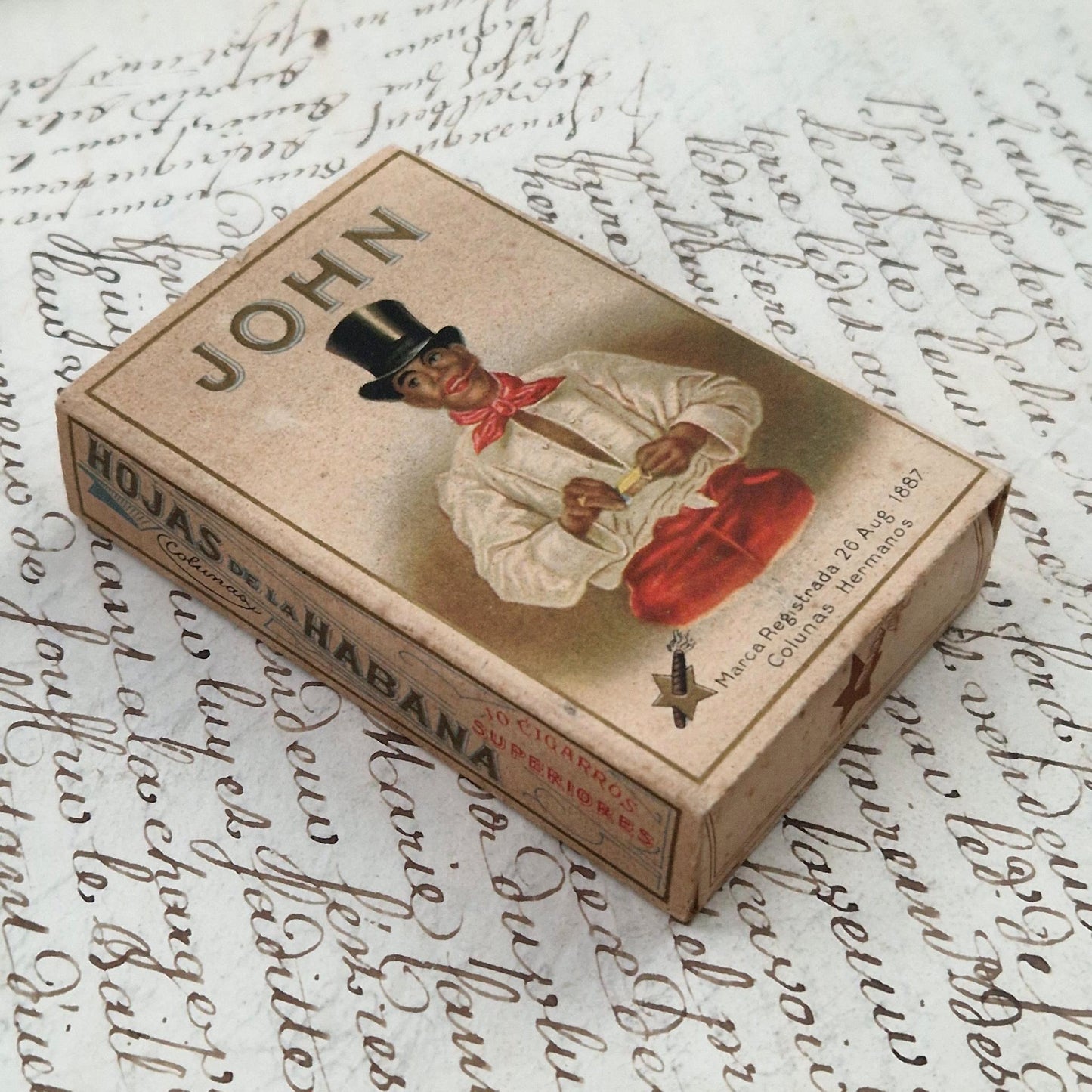 Box of “John” cigarettes - Colonias Hermanos