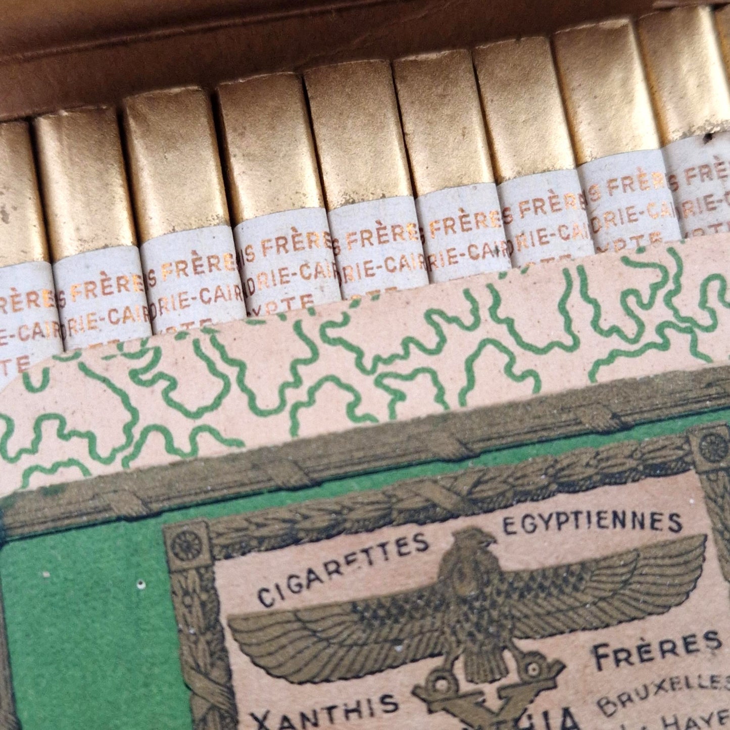 Complete box of Egyptian "Xanthia" cigarettes