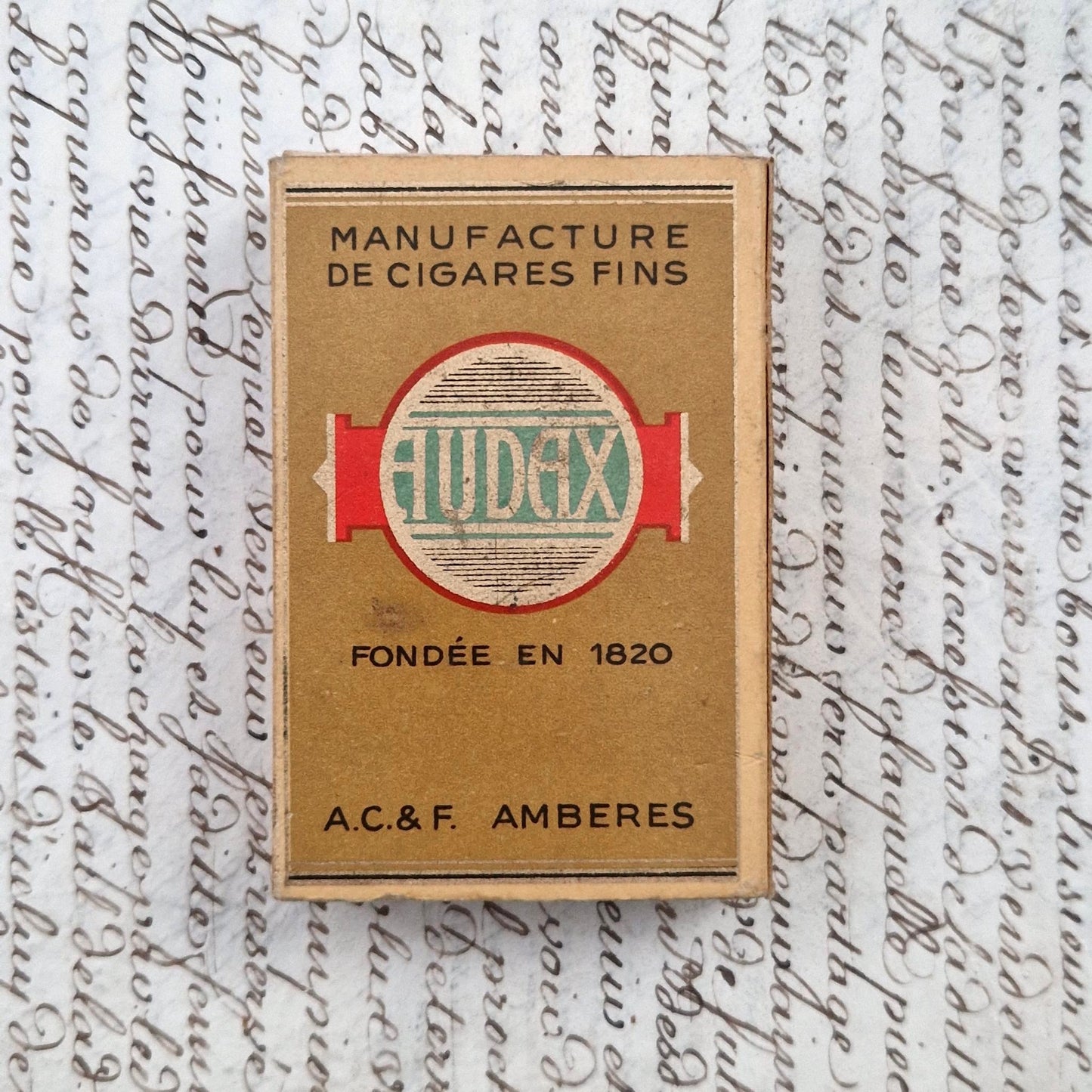 Boîte de cigarillos ancienne « Audax »