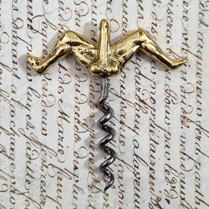 Erotic bronze corkscrew - Early 20th century