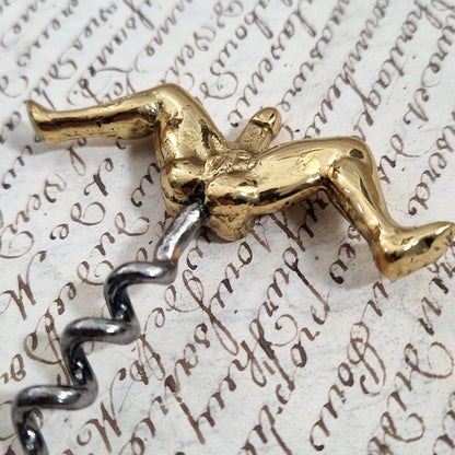 Erotic bronze corkscrew - Early 20th century