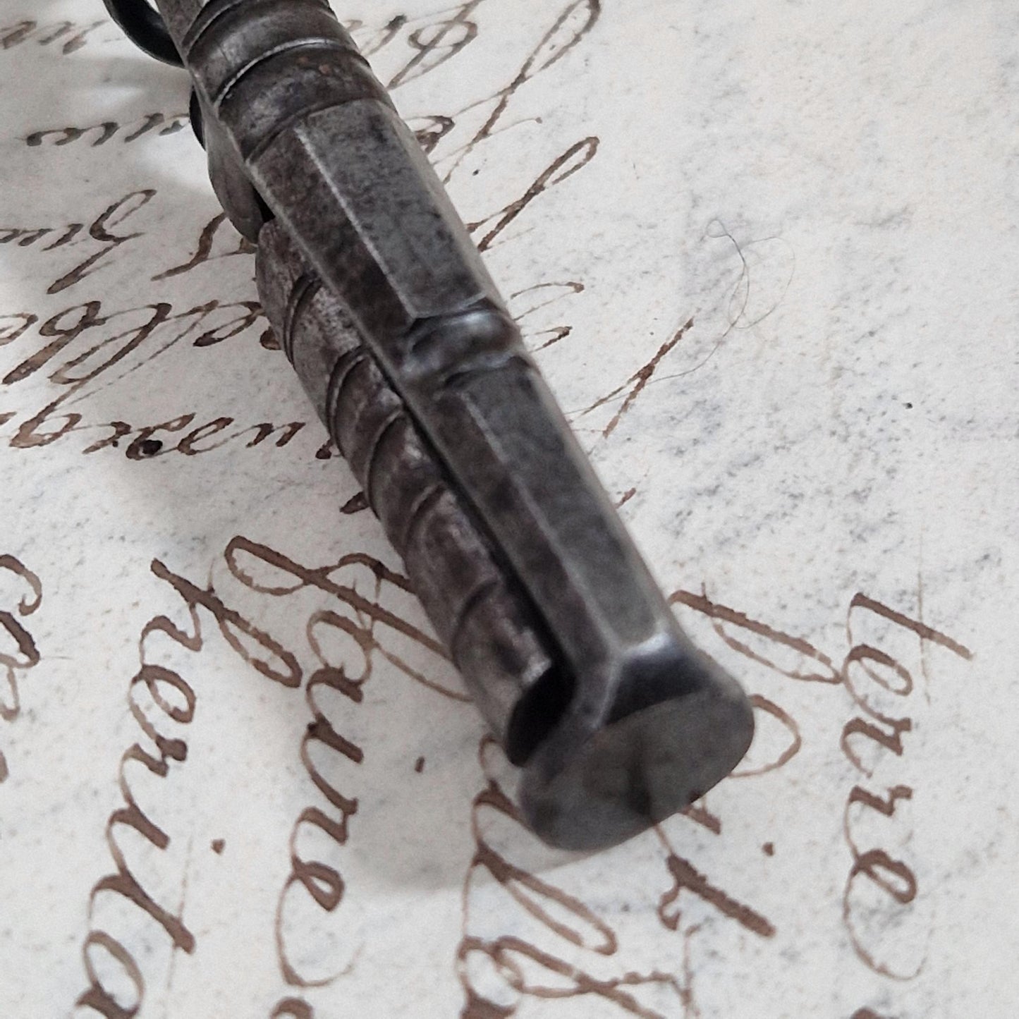 Rare folding wrought iron corkscrew - 18th century