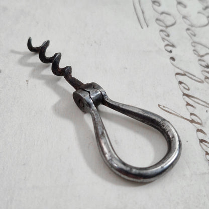 Tire-bouchon victorien miniature pliable, fin XIXe