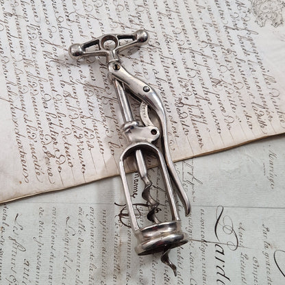Antique "Le Presto" lever corkscrew - Paris Registered