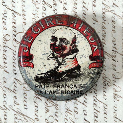 Boîte publicitaire « Je Cire Mieux » - Cirage, Vers 1910