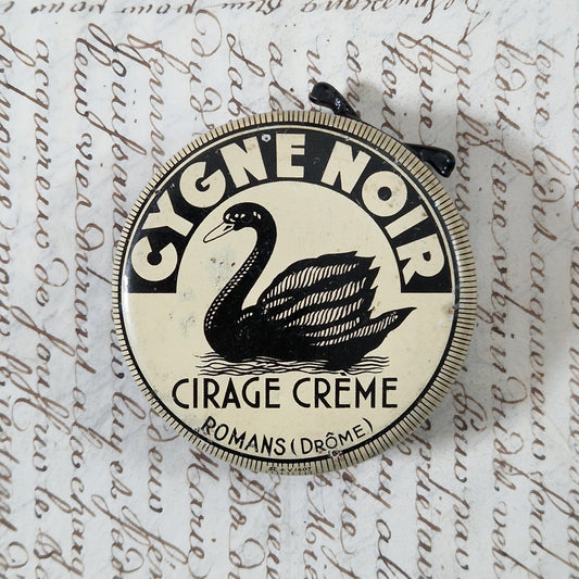 Boîte publicitaire « Cygne Noir », Cirage crème