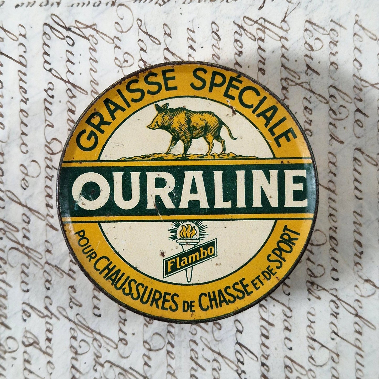 Boite publicitaire « Ouraline - Graisse speciale »