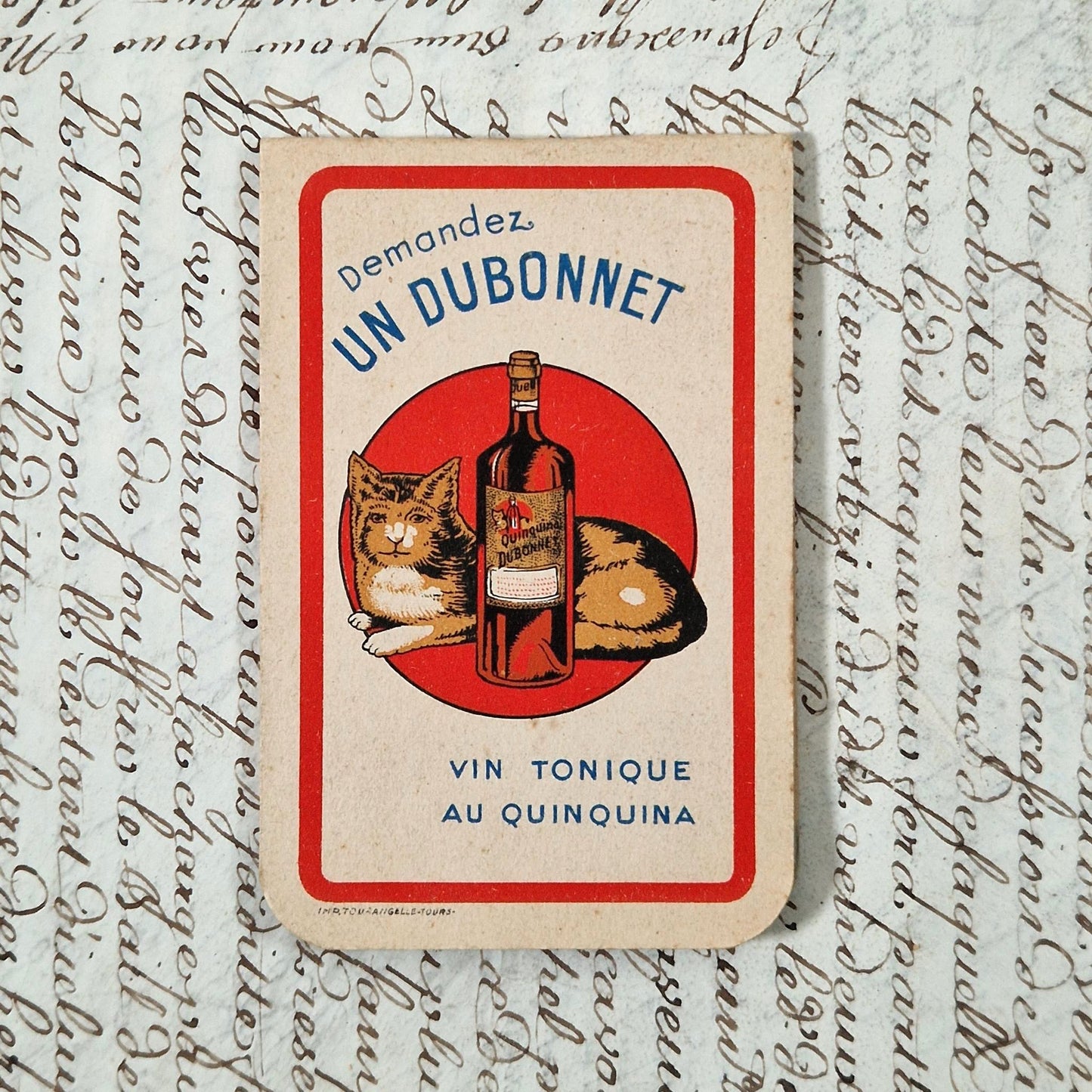 Carnet de notes publicitaire « Dubonnet »