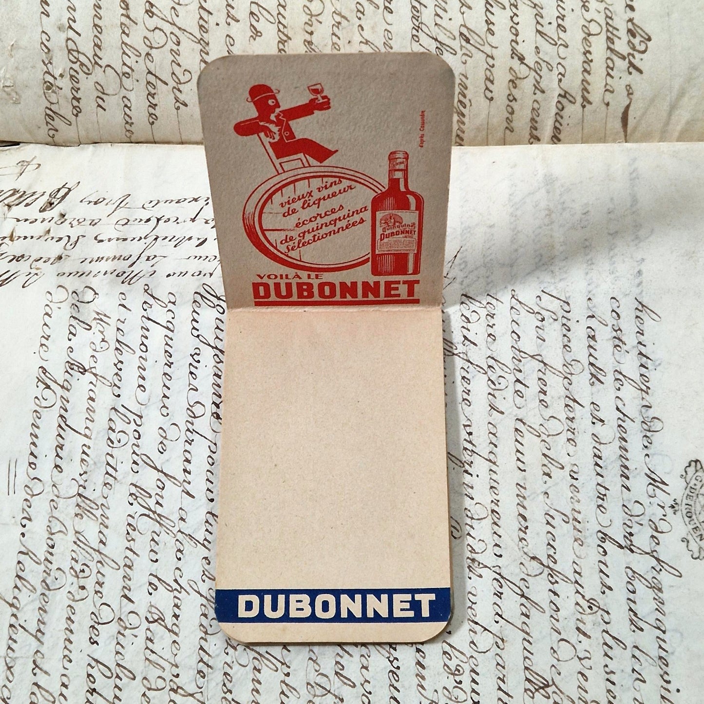 Carnet de notes publicitaire « Dubonnet »