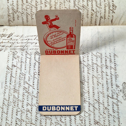 Carnet de notes publicitaire « Dubonnet »