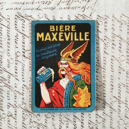 Carnet publicitaire « Bière Maxéville » - Vers 1930