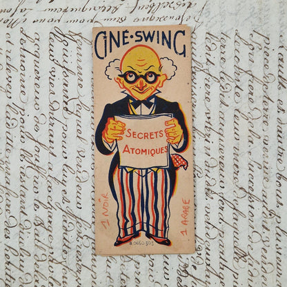 Curieuse Carte articulée « Cine-Swing – Secrets atomiques »