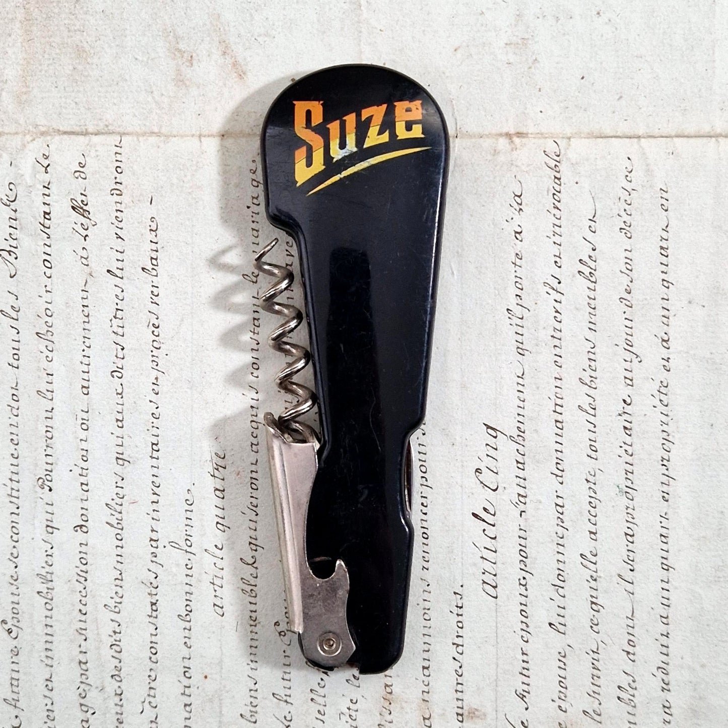 Limonadier / Tire-bouchon publicitaire « Suze »