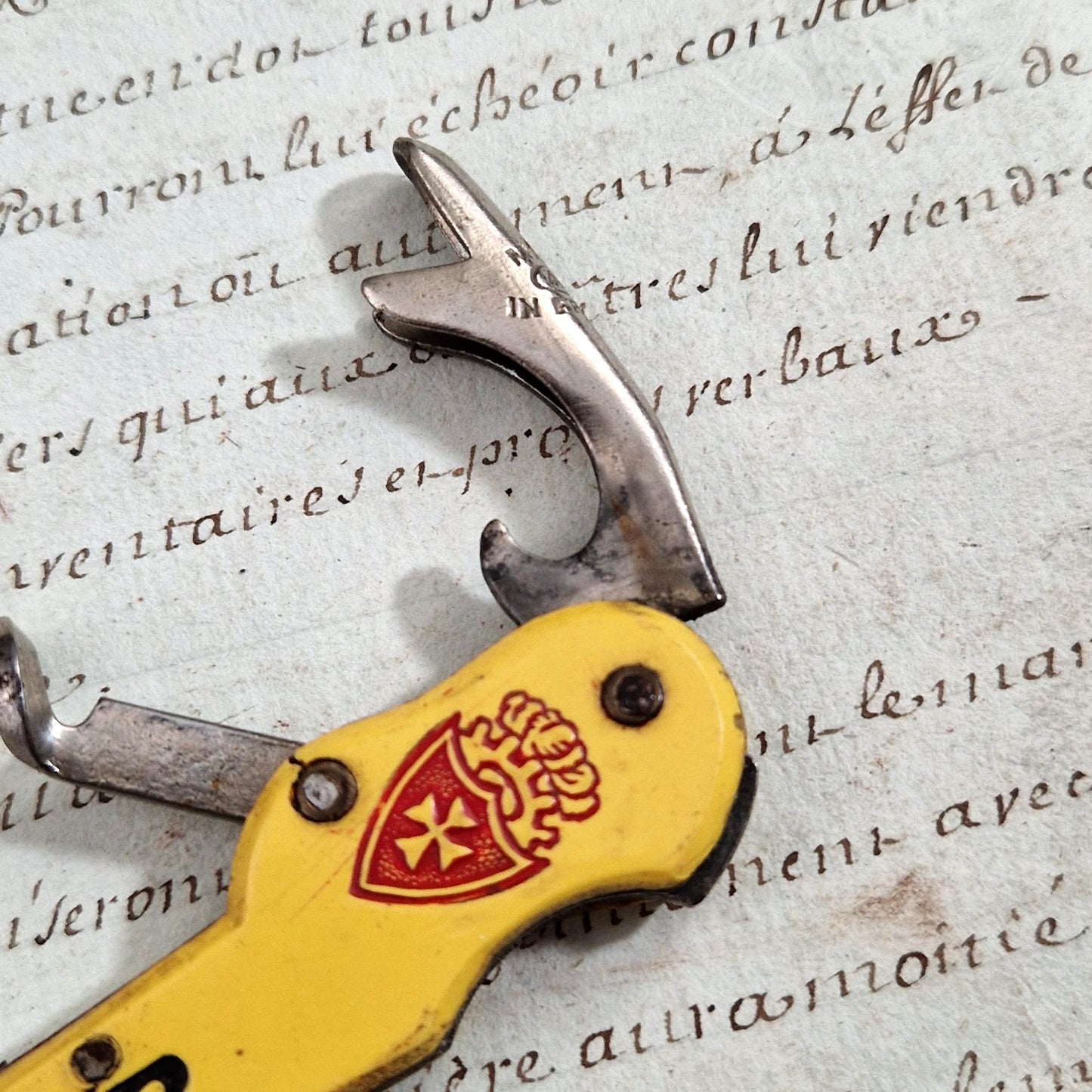 "BERGER" advertising corkscrew/lemonade dispenser