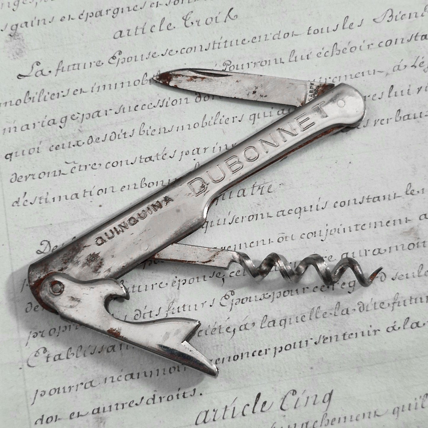 Limonadier publicitaire « DUBONNET / GAY-MOUSSE »