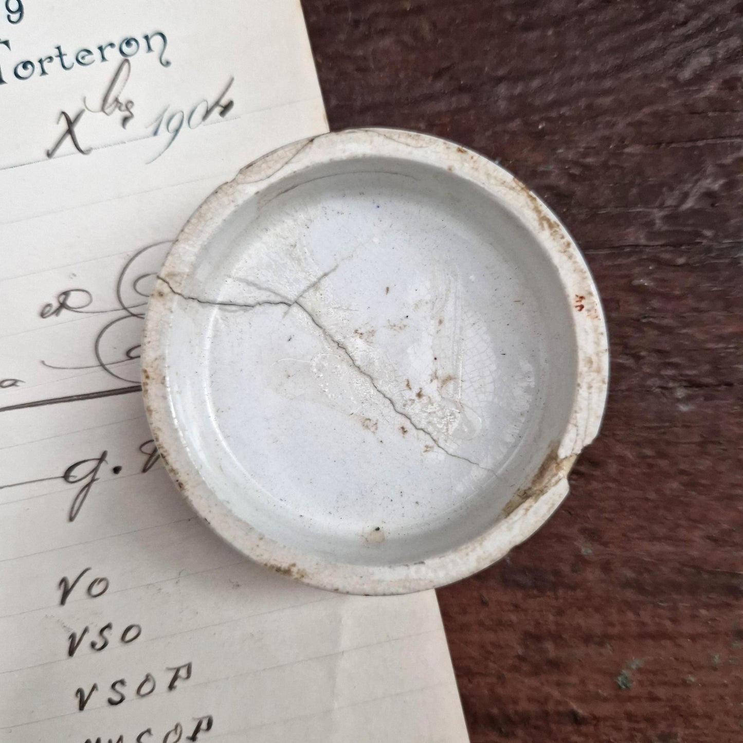 Ancien couvercle publicitaire « Jeffries – Rose Cold Cream »