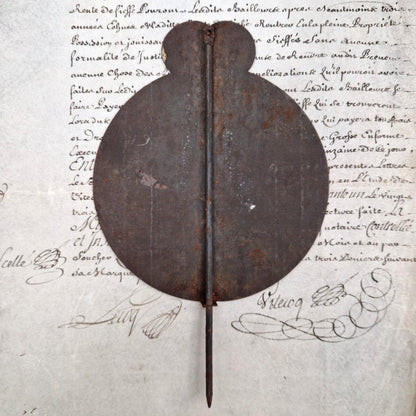 Grande étiquette de prix ancienne « 1/8 », Angleterre