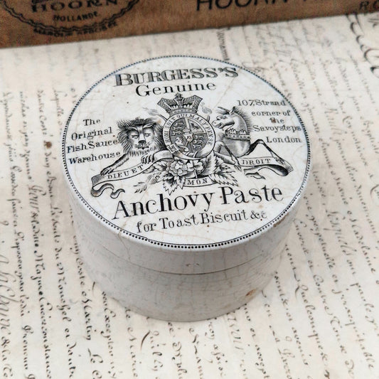 Ancien Pot « Burgess’s Genuine - Anchovy Paste »