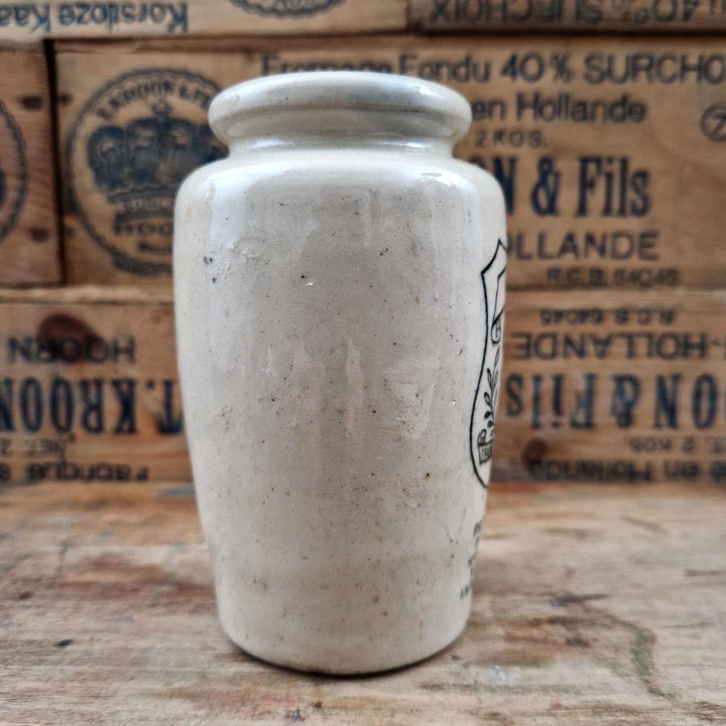 Pot ancien « Pure Double Cream - The United Creameries Ltd »
