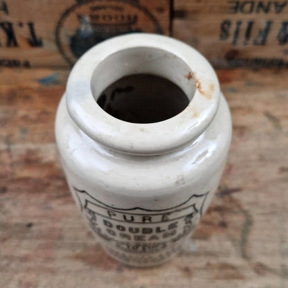 Pot ancien « Pure Double Cream - The United Creameries Ltd »