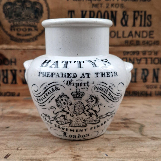 Rare pot ancien « Batty’s Mustard – London »