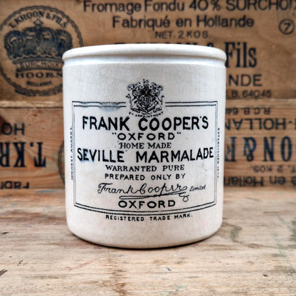 Pot publicitaire en faïence "Frank Cooper's Marmalade"