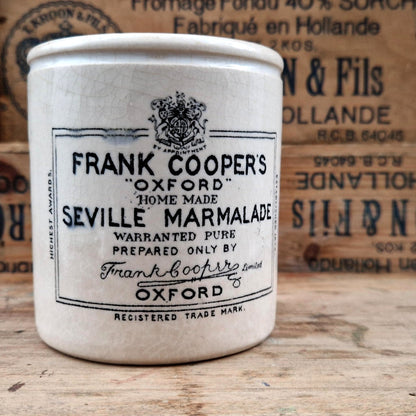 Pot publicitaire en faïence "Frank Cooper's Marmalade"