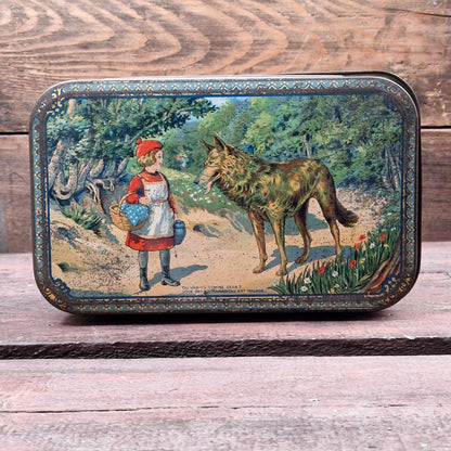 Boite en tôle lithographiée « Le Petit Chaperon Rouge »