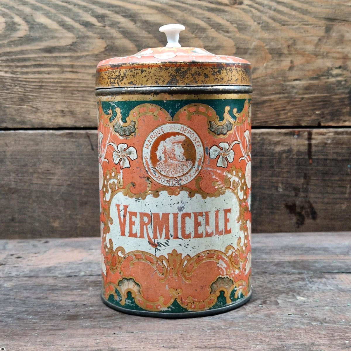 Antique lithographed tin box "Vermicelli"