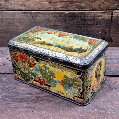 Lithographed tin box "Marseille", Circa 1900